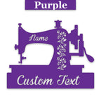 Custom Sewing Machine Decor - Personalized Metal Sign | Durable Powder Coat Finish