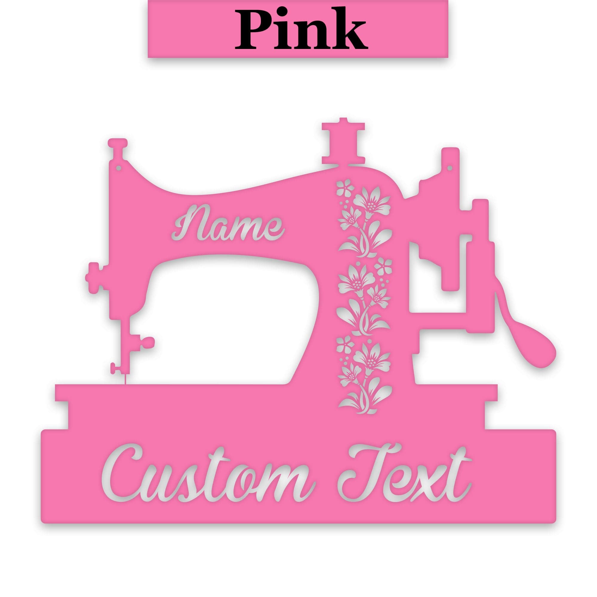 Custom Sewing Machine Decor - Personalized Metal Sign | Durable Powder Coat Finish