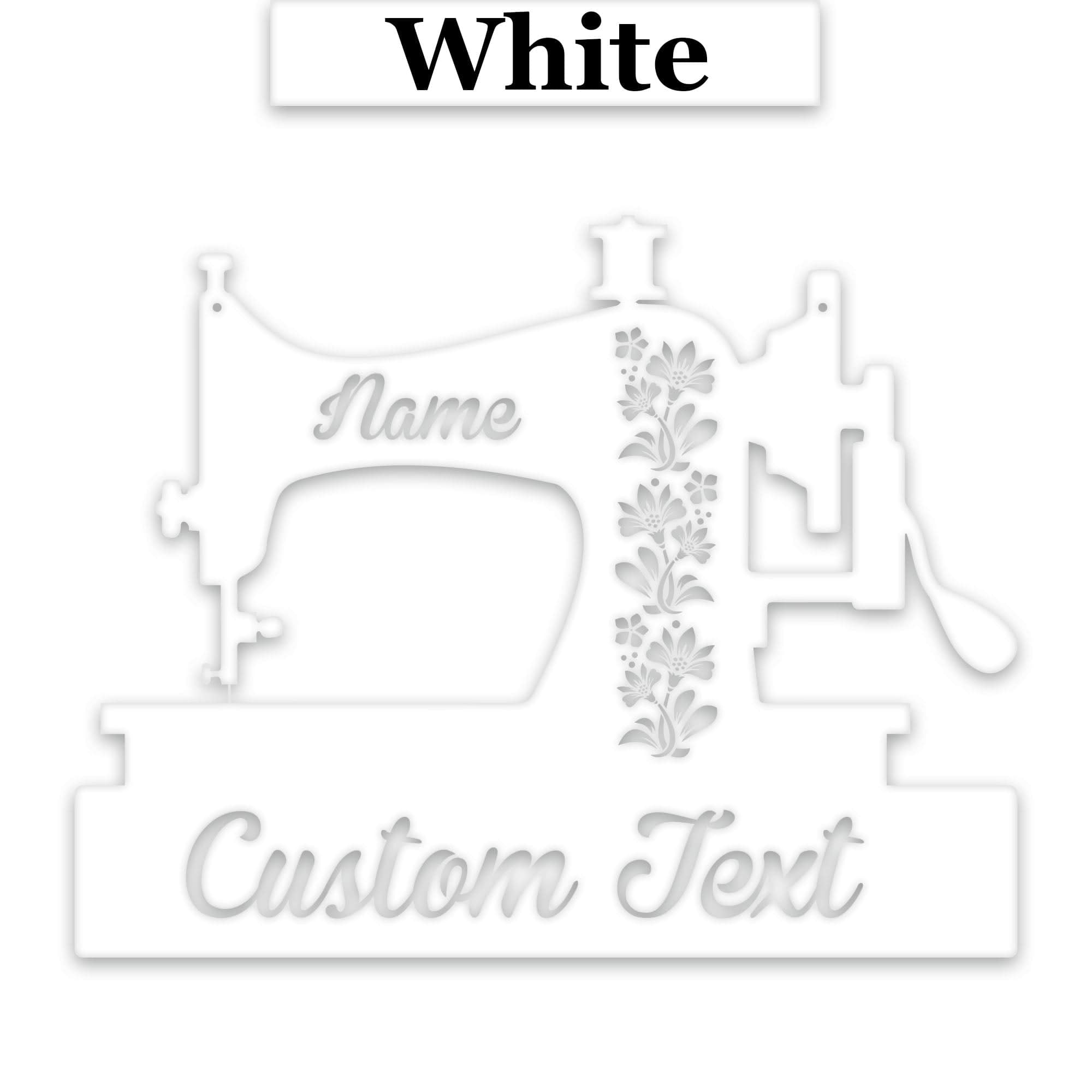 Custom Sewing Machine Decor - Personalized Metal Sign | Durable Powder Coat Finish